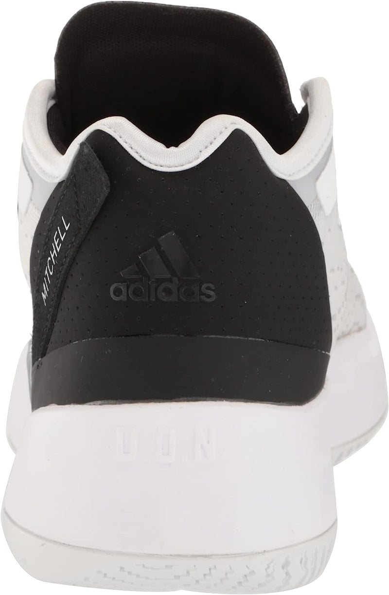 GY6509 ADIDAS MEN'S D.O.N ISSUE 4 BASKETBALL SHOES WHITE/GREY/BLACK 6 Like New