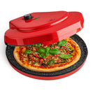MisterChef Countertop Pizza Maker, 1450W Mini Pizza Oven - Red - Like New