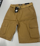BLU ROCK NEW YORK 10" INSEAM CARGO POCKET W/BELT INCLUDED, SIZE: MEN 30 - TIMBER - Brand New