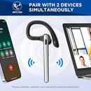 TERUNSOUL BLUETOOTH HEADSET V5.3 WIRELESS BLUETOOTH EARPIECE 600MAH - BLACK - Like New