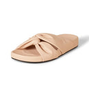 AMAZON ESSENTIALS WOMEN'S TWIST SLIDE SANDAL - SIZE: WOMEN 8 - LIGHT BEIGE - Brand New