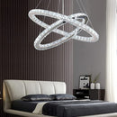 Modern Crystal Chandeliers Oval 2 Rings Pendant Lighting Light Fixtures - Brand New