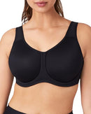 WACOAL WOMEN'S FULL SUPPORT UNDERWIRE SPORT BRA WOMEN 40D BLACK - Like New