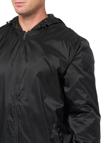 DICKIES MENS FLEECE LINED NYLON HOODED JACKET 4X-LARGE BLACK - Brand New