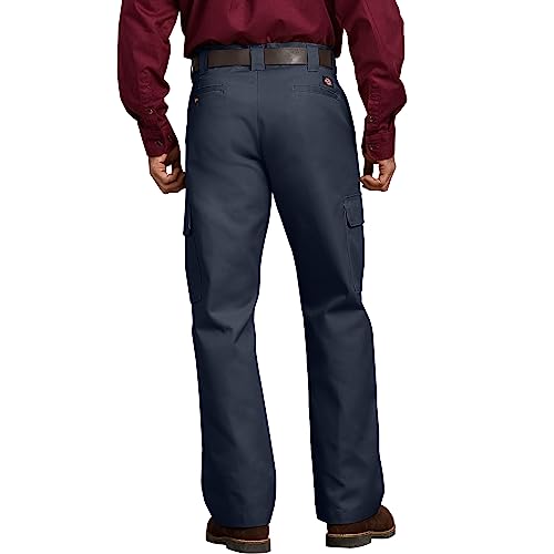 DICKIES MENS RELAXED FIT CARGO WORK PANT MEN DARK NAVY 36 X 32 - Brand New