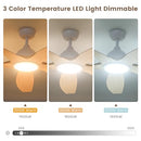 Newday Solid Wood 60 Inch Ceiling Fan with LED Light & Remote Control - Like New