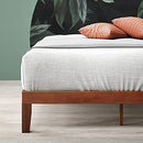 INUS WEN WOOD PLATFORM BED FRAME AZ-SWPB-12K - KING - CHERRY - Like New