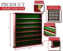 CLUBHOUSE COLLECTION MAHOGANY GOLF BALL DISPLAY CABINET DISPLAYS UP TO 49 BALLS - Like New