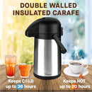 64 Oz Airpot Coffee Dispenser with Pump, Insulated Thermal Coffee Carafe - Like New