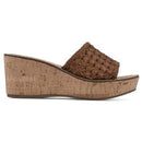 W35297 WHITE MOUNTAIN WOMEN'S CHARGES WOVEN Sandal Tan Size 10 - Like New