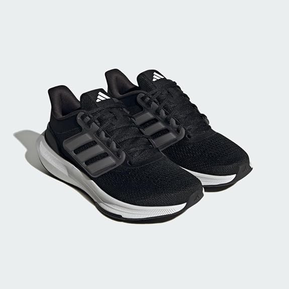 ADIDAS WOMEN'S ULTRABOUNCE RUNNING SHOE - SIZE: WOMEN 8 - BLACK/WHITE/BLACK - Like New