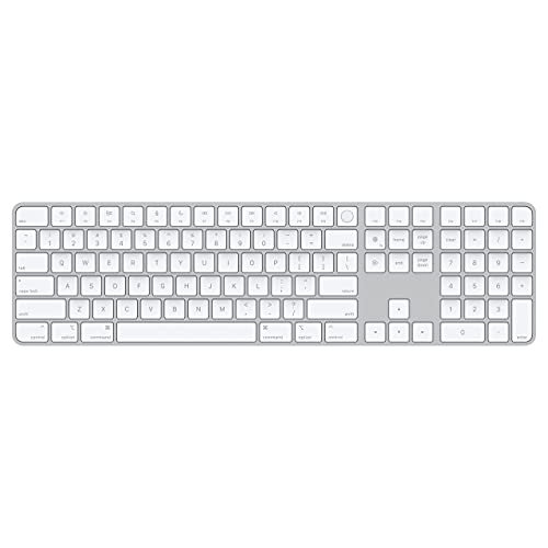 Apple MK2C3LL/A Magic Keyboard with Touch ID and Numeric Keypad - White Keys - Like New