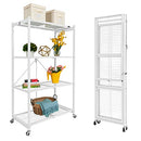 Origami R5 4-Shelf Heavy-Duty Folding Storage Rack, Origami R5 4-SHELF - WHITE - Like New