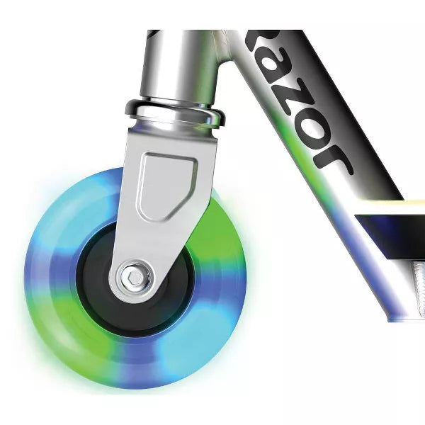 RAZOR COLOR RAVE ELECTRIC SCOOTER  BLAST STEEL FRAME 7.5 MPH 110 LB - SILVER - Like New