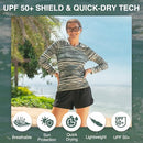 KANU SURF WOMEN'S UPF 50+ LONG SLEEVE ACTIVE SWIM TEE & TOP SIZE M BLACK/GRAY - Brand New