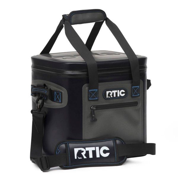 RTIC OUTDOORS 12 CANS SOFT SIDED COOLER BLUE/GRAY - BLUE/GRAY - Brand New