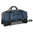 TRAVELERS CLUB ADULT DROP-BOTTOM ROLLING DUFFEL WITH TELESCOPIC - Scratch & Dent