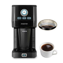 AVIGATOR SINGLE SERVE COFFEE MAKER, 11OZ TRAVEL MUG STAINLESS STEEL - BLACK - Like New