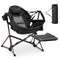 ANIFOX AINFOX FOLDABLE PORTABLE ROCKING CAMPING CHAIRS WITH FOOTREST - BLACK - Like New