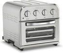Cuisinart TOA-28FR Compact Air Fryer Toaster Oven- Silver Like New