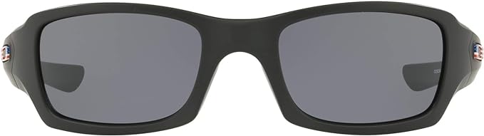 OAKLEY Fives Squared Sunglasses Matte Black USA Flag Icon and Grey Lens - OO9238 - Like New