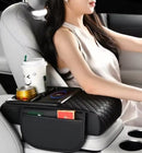 EASY CAR LIFE MULTIFUNCTIONAL CAR ARMREST BOX WITH WIRELESS CHARGING - BLACK - Like New