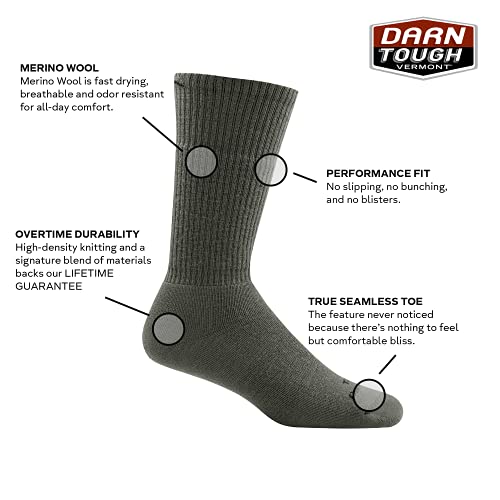 DARN TOUGH TACTICAL BOOT FULL CUSHION SOCKS T4022 UNISEX SIZE SMALL - BROWN - Brand New