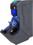 JNOSFL Gun Safe Handgun Biometric Bedside Pistol Safe Nightstand VE12-B - BLACK - Like New