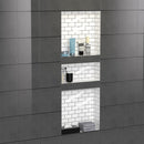 C CO-CHRIS Shower Niche Recessed Shower Shelves 16" x 40" ABS Plastic - BLACK - Like New