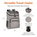 AMAZON BASICS INSULATED COOLER BACKPACK, LEAK-PROOF, Gray - Like New