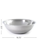 Adcraft SBL-20 16 qt Capacity, 18-3/4" OD x 5-5/8" Depth Mixing Bowl - NEW - Brand New