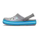 CROCS UNISEX ADULT CROCBAND CLOG - SIZE: MEN 9 WOMEN 11 - CHARCOAL/OCEAN - Brand New