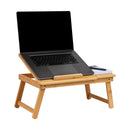 MIND READER LAP DESK LAPTOP STAND BED TRAY DORM ROOM FOLDING LEGS BROWN - Like New