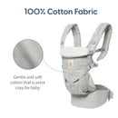 ERGOBABY Omni 360 All-Position Baby Carrier, Lumbar Support - PEARL GRAY Like New