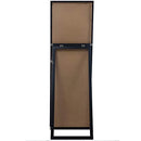 GALLERY SOLUTIONS EVERLY HART FRAMED BLACK FLOOR FREE STANDING MIRROR - BLACK - Like New