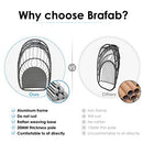 Brafab Wicker Rattan Hammock Egg Hanging Chair, Without Stand - STONE WHITE - Brand New