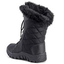 POLAR Womens Quilted Faux Fur Cuff Winter Duck Boots Grey Camouflage Tall -7 - Like New