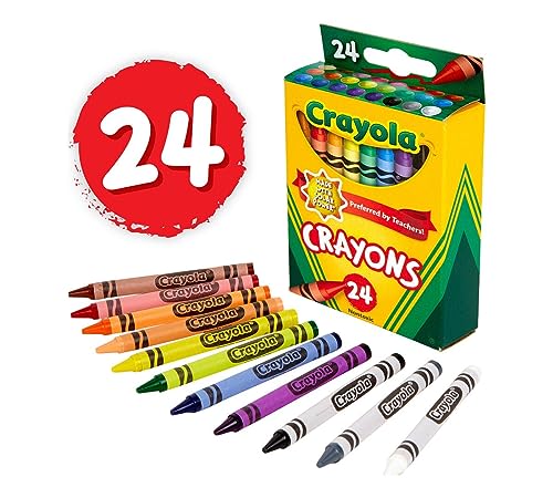 CRAYOLA CRAYONS: 24 classic Crayola colors are included in this crayon set - Like New