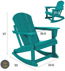 NAOCCA AdironDACK Rocking Chair Large NCC-ADRDRCKCHAIR - Blue - Like New