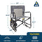 GCI OUTDOOR Freestyle Rocker with Side Table Camping Chair Portable - Indigo - Like New
