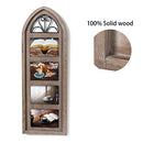 Adeco 4 Openings 4x6 Solid Wood Collage Picture Frame B0BG18GJWD - Brown - Brand New