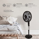 COMFORT ZONE SMART WIFI OSCILLATING STAND FAN, 18 INCH, 3 SPEED, WALL-MOUNTABLE - Like New