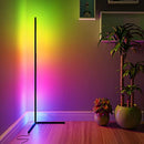 Overstock 55" RGB Metal Corner Lamp Minimalist LED Floor Lamp 1 Lamp FLRL0920-BK - Like New