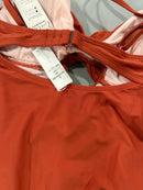 CUPSHE ONE-PIECE SWIMWEAR, SIZE LARGE - RED/ORANGE - Brand New
