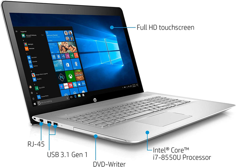 For Parts: HP ENVY 17.3" FHD I7-8550U 16 1TB HDD 17-U273CL - CRACKED SCREEN/LCD - NO POWER