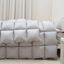 BEVINK FEATHER DOWN COMFORTER TWIN SIZE, ALL SEASONS DUVET INSERT LIGHT GREY - Brand New
