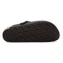 BIRKENSTOCK BOSTON SUEDE CLOGS - SIZE MEN 9 WOMEN 11 BLACK OILED LEATHER - Brand New