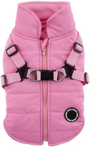 PUPPIA MOUNTAINEER II DOG HARNESS COAT PAPD-VT1366 - SIZE MED - PINK - Like New