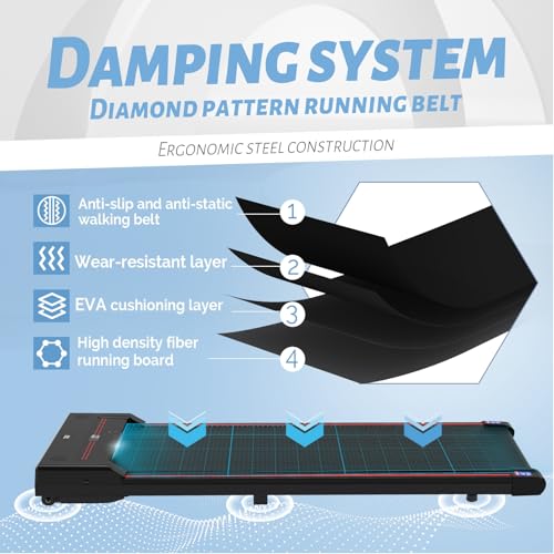Sperax Walking Pad Under Desk Treadmills 3 in 1 Portable - Scratch & Dent