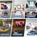 Visulaplex Projector Screen, 120", 16:9, 4K, Portable, NB-HP008 - White - Like New